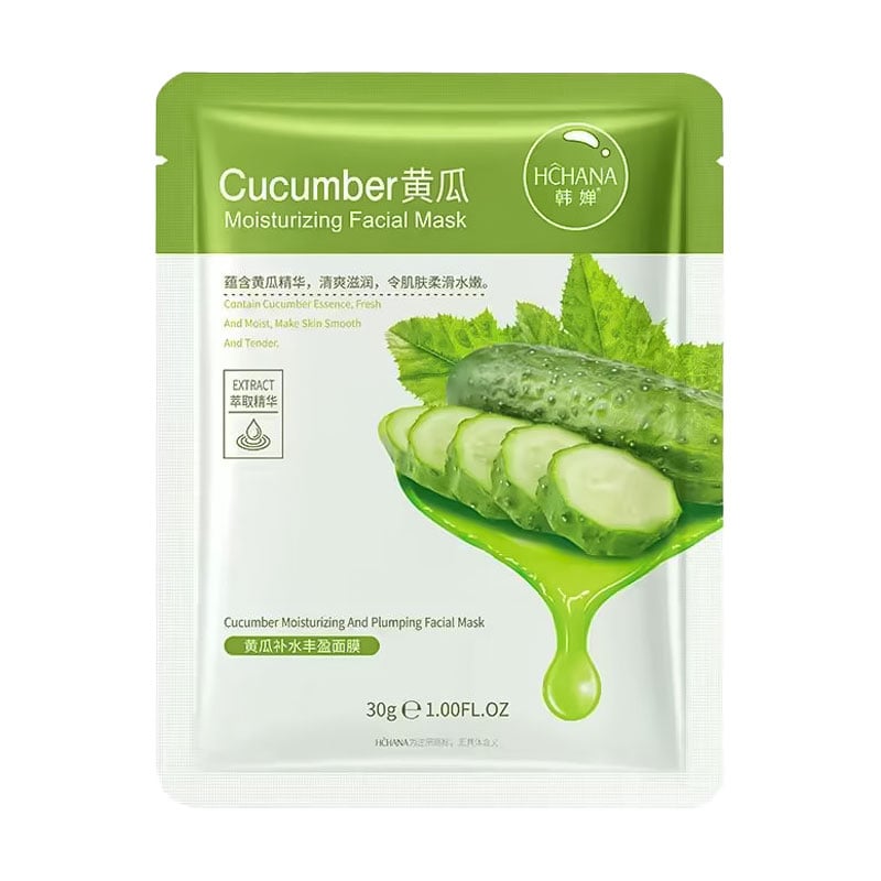 Зволожувальна тканинна маска для обличчя Hchana Cucumber Moisturizing Facial Mask, 30 г